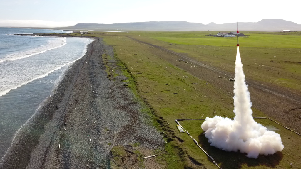 Skylark Micro Rocket Launching from Iceland