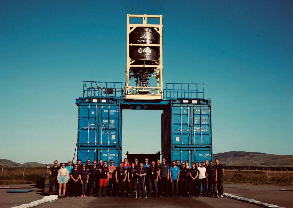 Skyrora Team Photo with Second Stage