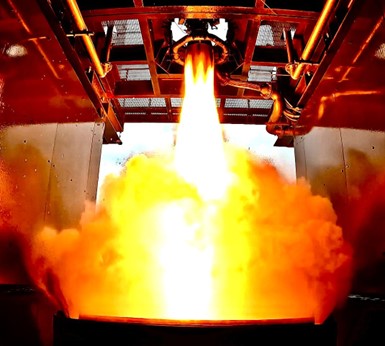 Rocket engine firing