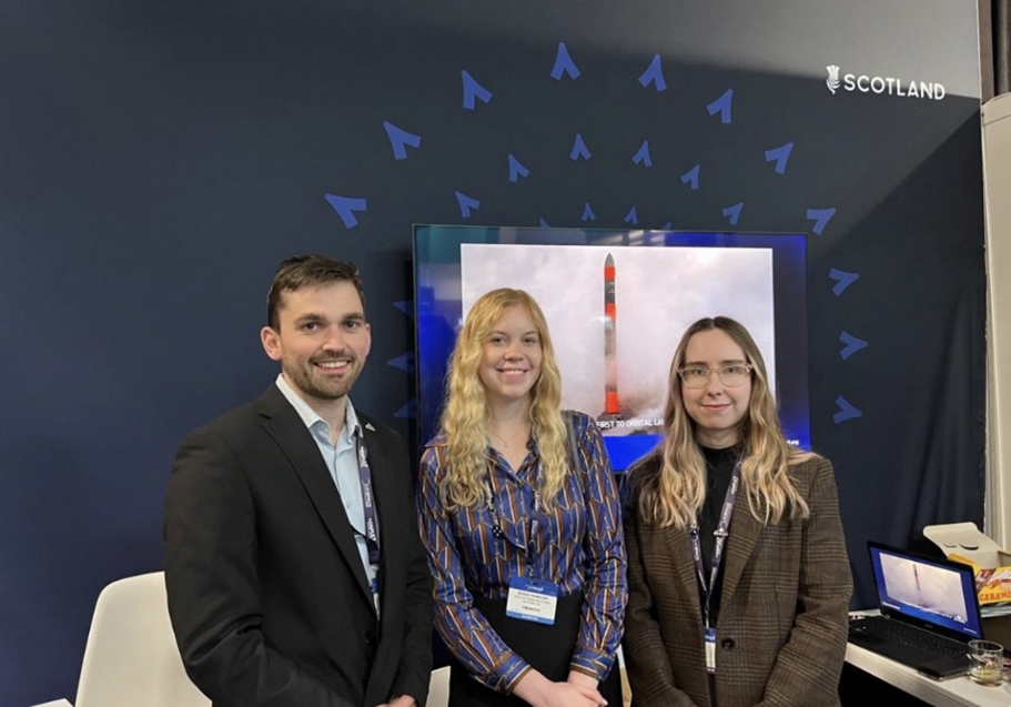 Skyrora rocket company at the UK space conference