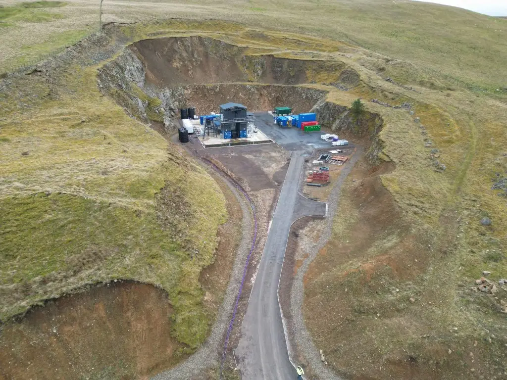 Skyrora's engine test site in Scotland