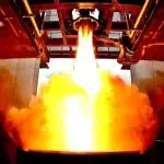 Rocket engine firing