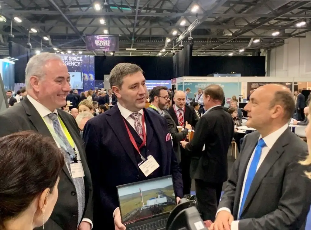 Skyrora at a space conference with the UK government